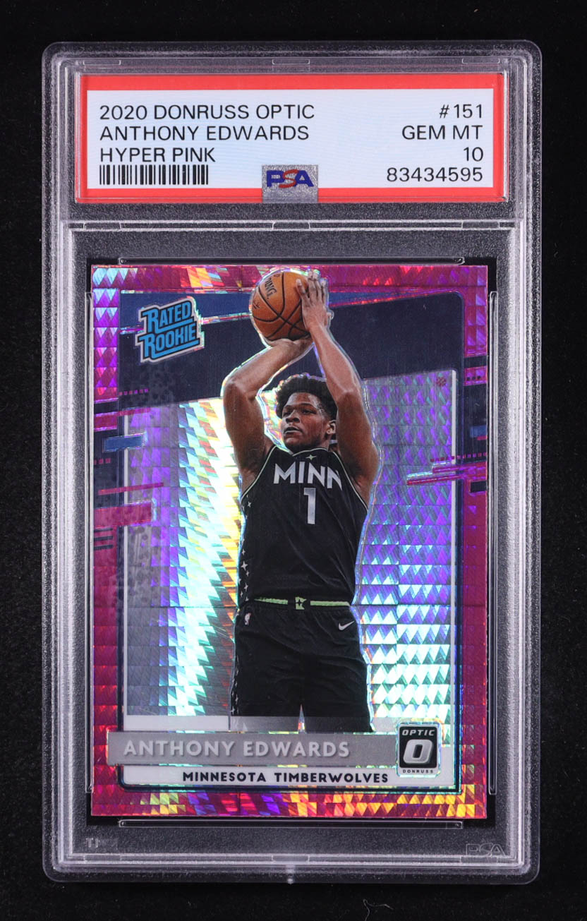 Anthony Edwards 2020-21 Donruss Optic Hyper Pink #151 RR RC (PSA 10) at PristineAuction.com Anthony Edwards 2020-21 Donruss Optic Hyper Pink #151 RR RC (PSA 10) at PristineAuction.com