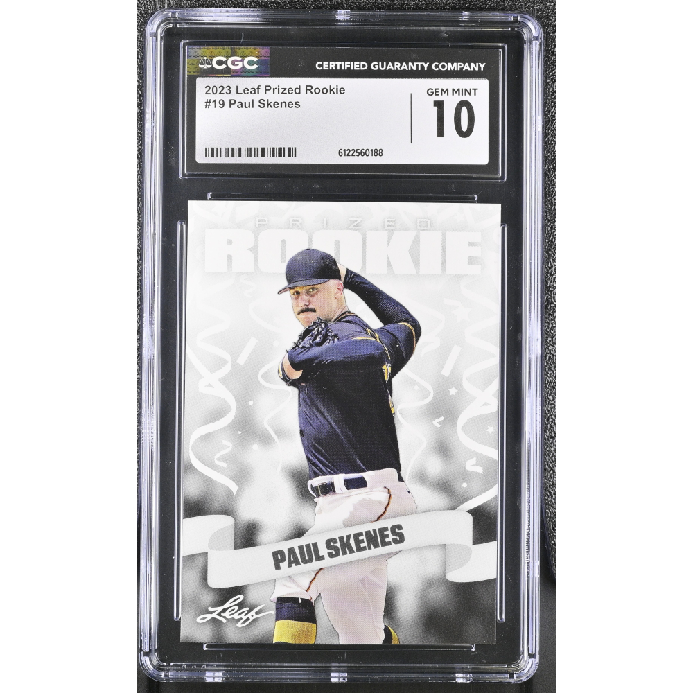 Paul Skenes 2023 Leaf Prized Rookie #19 RC (CGC 10) at PristineAuction.com