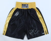 Ray "Boom Boom" Mancini Signed Title Boxing Trunks (Schwartz) at PristineAuction.com