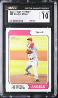 Shohei Ohtani 2023 Topps Heritage #20 (CGC 10) at PristineAuction.com
