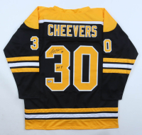 Gerry Cheevers Signed Jersey Inscribed "HOF 85" (Schwartz) at PristineAuction.com