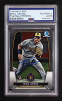 Brice Turang Signed 2023 Bowman Chrome #42 RC (PSA) at PristineAuction.com