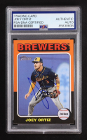 Joey Ortiz Signed 2024 Topps Heritage #584 (PSA) at PristineAuction.com