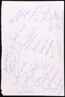 Celebrities and Greats | Cut Signed by (14) with James Villers, Timothy West, Steve Race (Beckett) at PristineAuction.com