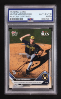 Jacob Misiorowski Signed 2025 Topps Now #877 (PSA) at PristineAuction.com
