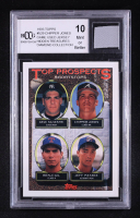 Dave Silvestri / Chipper Jones / Benji Gil / Jeff Patzke 1993 Topps #529 w/ Game-Used Jersey Swatch (BCCG 10) at PristineAuction.com