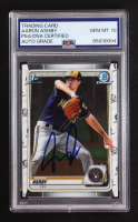 Aaron Ashby Signed 2020 Bowman Chrome Prospects #BCP57 (PSA | Autograph Graded 10) at PristineAuction.com