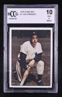 Joe DiMaggio 1979 TCMA 50'S #1 (BCCG 10) at PristineAuction.com