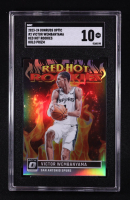 Victor Wembanyama 2023-24 Donruss Optic Red Hot Rookies Holo #2 RC (SGC 10) at PristineAuction.com