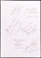 Celebrities and Greats | Cut Signed by (8) with David Janson, Derek Griffiths (Beckett) at PristineAuction.com