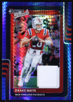 Drake Maye 2025 Panini Donruss Optic Threads Blue Hyper Patch #DTBH-DME at PristineAuction.com