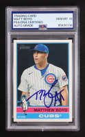 Matthew Boyd Signed 2025 Topps Heritage #531 (PSA | Autograph Graded 10) at PristineAuction.com