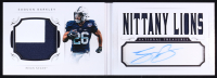 Saquon Barkley 2018 Panini National Treasures Collegiate Combo Material Signatures Booklet Prime #10 RC #38/44 at PristineAuction.com