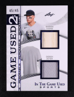 Aaron Judge / Derek Jeter 2025 Leaf ITG Used Sports Game Used 2s Memorabilia Blue #IG21 #45/45 at PristineAuction.com