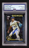 Abner Uribe Signed 2024 Topps Chrome #276 RC (PSA) at PristineAuction.com