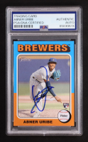 Abner Uribe Signed 2024 Topps Heritage #160 RC (PSA) at PristineAuction.com