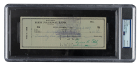 Ty Cobb Signed 1957 Personal Bank Check (PSA | Auto 8) at PristineAuction.com
