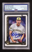 Trevor Megill Signed 2025 Topps #28 (PSA) at PristineAuction.com