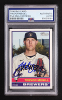 Trevor Megill Signed 2025 Topps Heritage #210 (PSA) at PristineAuction.com