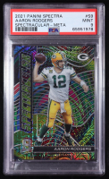 Aaron Rodgers 2021 Panini Spectra Spectracular Meta #9 #06/25 (PSA 9) at PristineAuction.com
