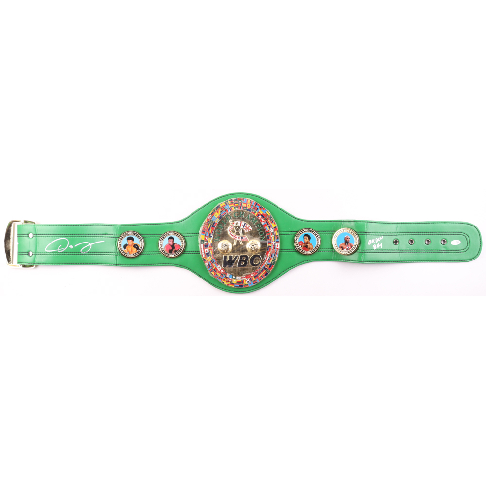 Oscar De La Hoya Signed WBC Championship Belt Inscribed "Golden Boy" (JSA) at PristineAuction.com