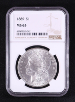 1889 Morgan Silver Dollar (NGC MS63) at PristineAuction.com