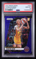 Cameron Brink 2024 Panini Prizm WNBA Prizms Blue Velocity #127 RC (PSA 10) at PristineAuction.com
