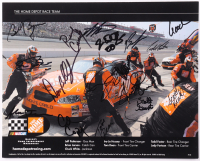 The Home Depot Race Team | NASCAR 8.5x11 Photo Signed by (22) with Dave Hansen, Jarrad Egert, Scott Crowell (Beckett) at PristineAuction.com