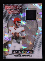 Patrick Mahomes II 2025 Leaf Optichrome Metal Battle Worn Jerseys Crystal Silver #BW16 #03/10 at PristineAuction.com