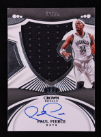 Paul Pierce 2022-23 Crown Royale Silhouettes Material Autographs #17 #12/75 at PristineAuction.com