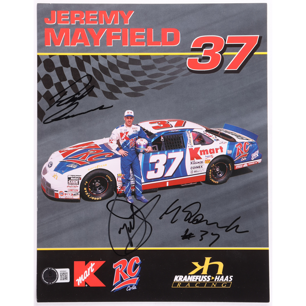 Paul Andrews, Jeremy Mayfield, & Michael Kranefuss Signed NASCAR 8.5x11 Photo (Beckett) at PristineAuction.com