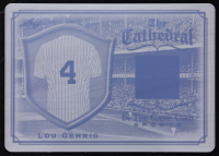 Lou Gehrig 2022 ITG Used Sports The Cathedral Materials Printing Plates Black #TC11 #1/1 at PristineAuction.com