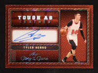 Tyler Herro 2025 Leaf Glory of the Game Tough As Leather Silver #TLTH1 #35/35 at PristineAuction.com