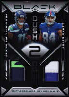 Jalin Hyatt / Jaxon Smith-Njigba 2023 Panini Black Dusk 2 Dawn Jerseys Emerald #4 RC #3/25 at PristineAuction.com