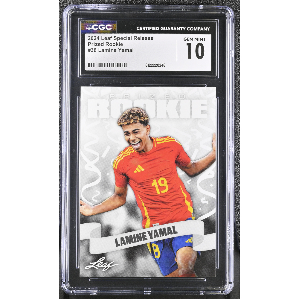Lamine Yamal 2024 Leaf Special Release Prized Rookie #38 (CGC 10) at PristineAuction.com