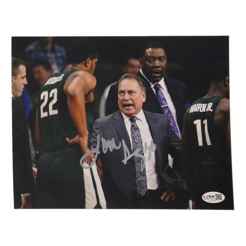 Tom Izzo Signed Michigan State Spartans 8x10 Photo (JSA) at PristineAuction.com