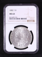 1882 Morgan Silver Dollar (NGC MS63) at PristineAuction.com