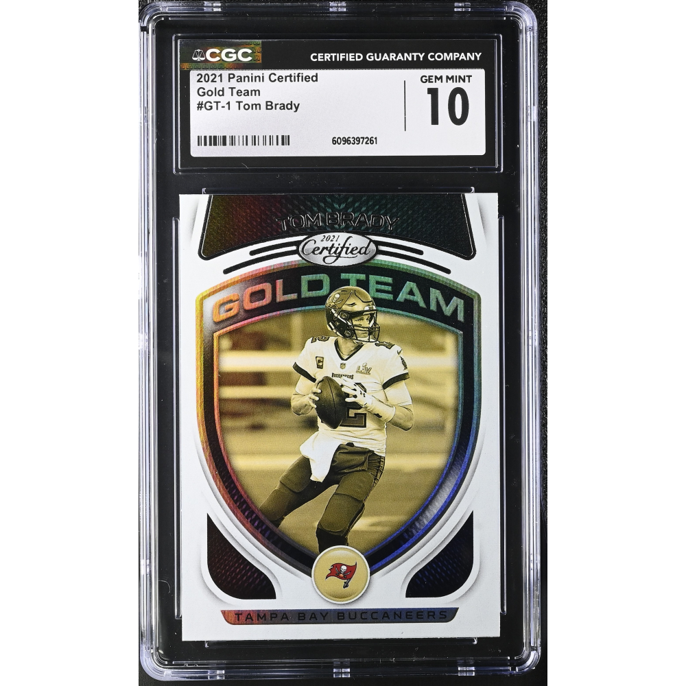 Tom Brady 2021 Certified Gold Team #1 (CGC 10) at PristineAuction.com