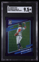 Ronald Acuna Jr. 2021 Donruss Optic Pandora Purple #189 #38/99 (SGC 9.5) at PristineAuction.com