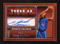 Derrick Coleman 2025 Leaf Glory of the Game Tough As Leather Silver #TLDC1 #11/35 at PristineAuction.com