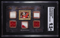 Joe Montana 2021 Leaf Art of Sport Enshrined Exhibit Memorabilia #EE12 #8/35 (SGC 9.5) at PristineAuction.com