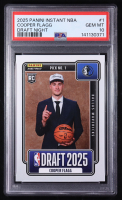 Cooper Flagg 2025-26 Panini Instant Draft Night #NBADN1 RC (PSA 10) at PristineAuction.com