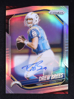 Drew Brees 2025 Panini Prizm Autographs Prizms Silver #266 at PristineAuction.com