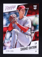 Shohei Ohtani 2018 Prestige Holo Silver #28 RC #124/199 at PristineAuction.com