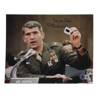 Oliver North Signed 8x10 Photo Inscribed "Semper Fidelis" (Beckett) at PristineAuction.com