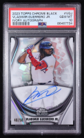 Vladimir Guerrero Jr. 2023 Topps Chrome Black Ivory Autographs #WCAVGJ #46/50 (PSA 10) at PristineAuction.com