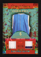 Chris Paul 2025 Leaf Glory of the Game Let the Record Show Crystal Rainbow #LR2 #02/15 at PristineAuction.com
