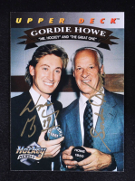 Gordie Howe & Wayne Gretzky Signed 1992-93 Upper Deck Gordie Howe Heroes #26 (UDA) at PristineAuction.com