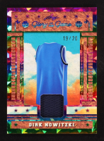 Dirk Nowitzki 2025 Leaf Glory of the Game Game-Used Memorabilia Crystal Rainbow #GU20 #19/20 at PristineAuction.com