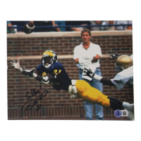 Desmond Howard Signed Michigan Wolverines 8x10 Photo Inscribed "Go Blue!" (Beckett) at PristineAuction.com